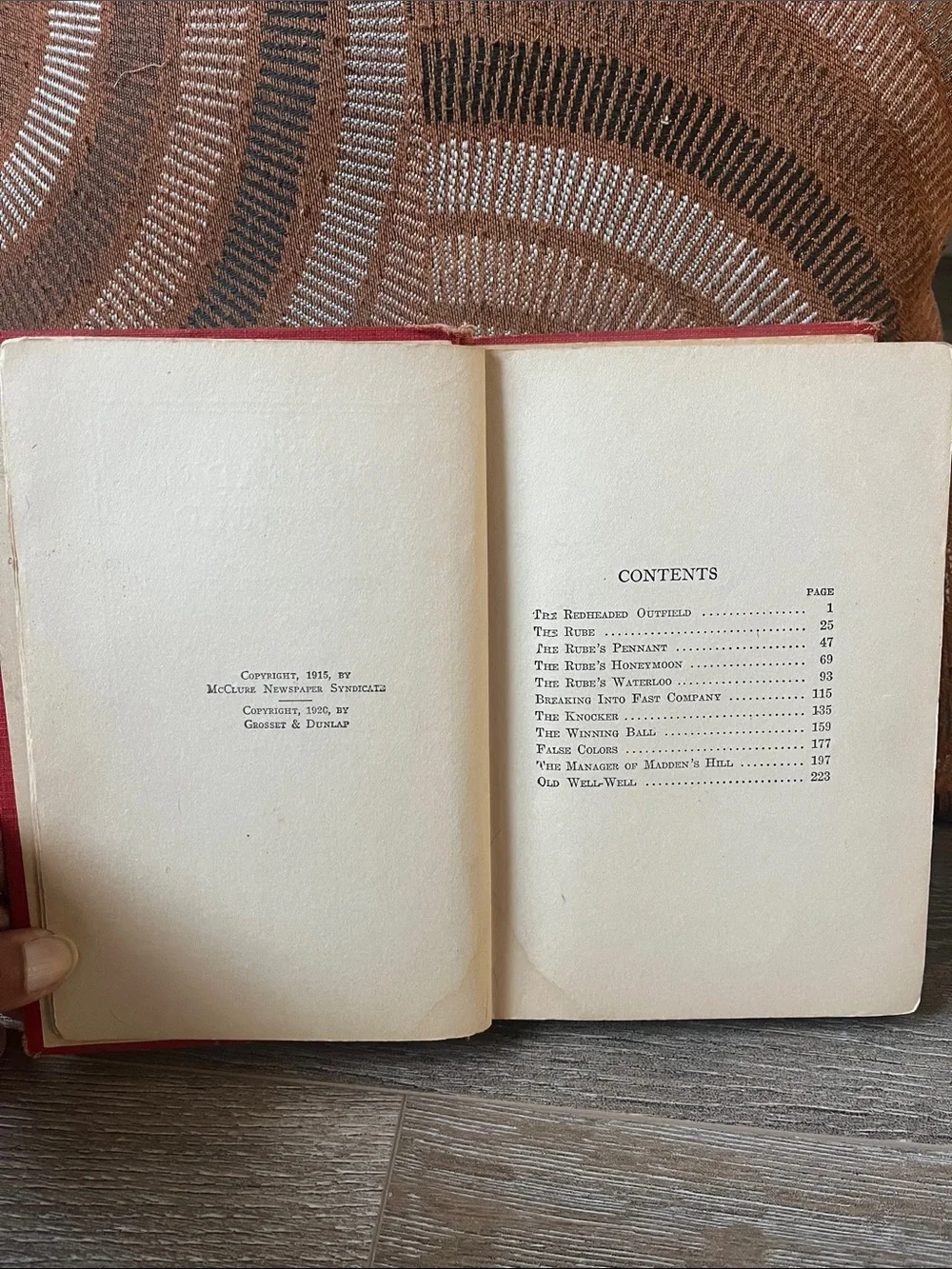 The Redheaded Outfield and Other Baseball Stories by Zane Grey 1915